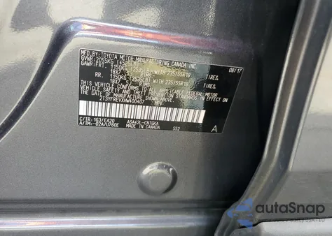 2017 Toyota Rav4 Limited из США, поврежденный, VIN 2T3YFREVXHW400407